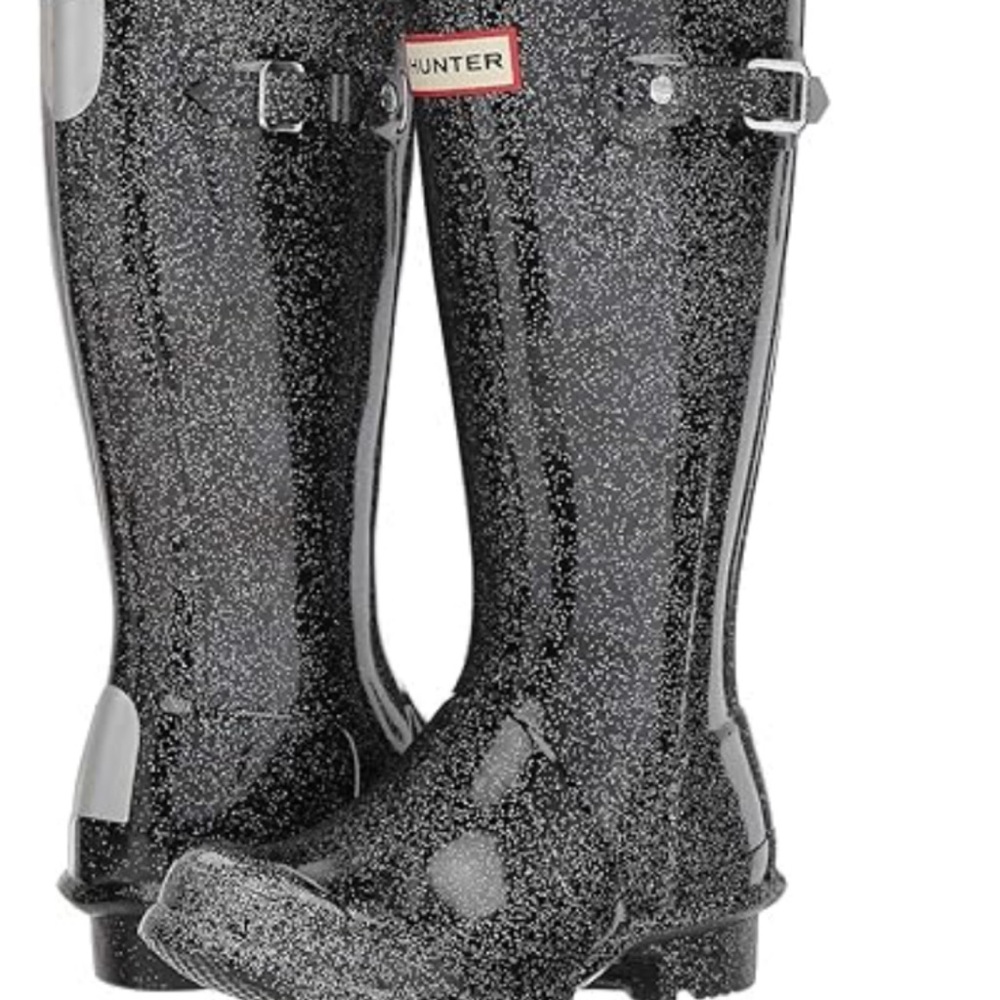 Almost new! Hunter Tall RainBoots StarCloud Original Box Sz9 (Fits like 10) 🖤⭐️